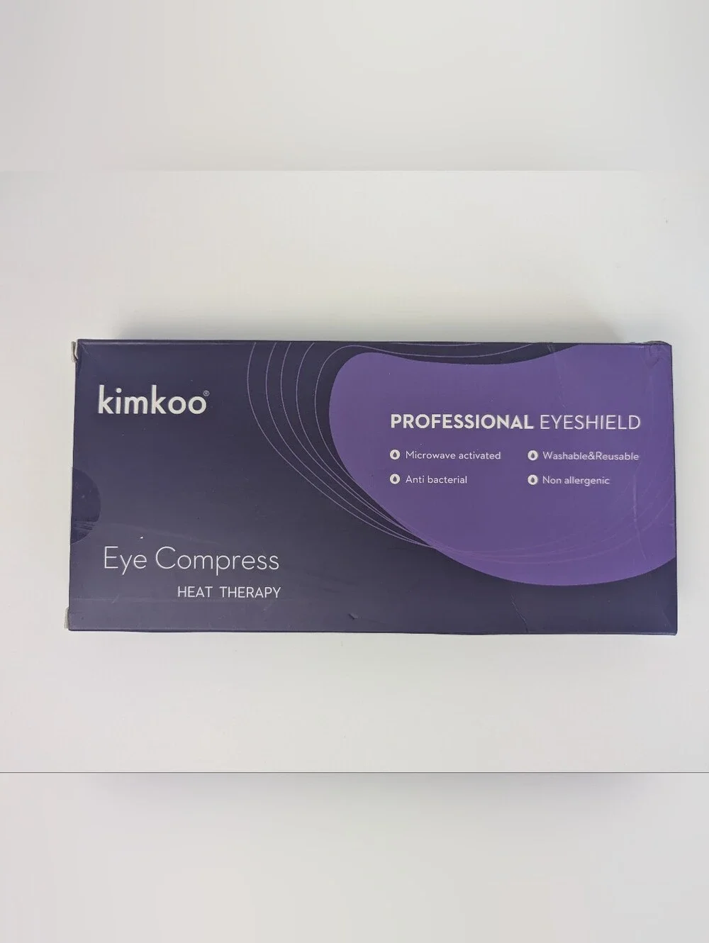 2 Kimkoo Microwavable Heated Eye Compress Mask Dry Eye Washable Reusable Lot NIB